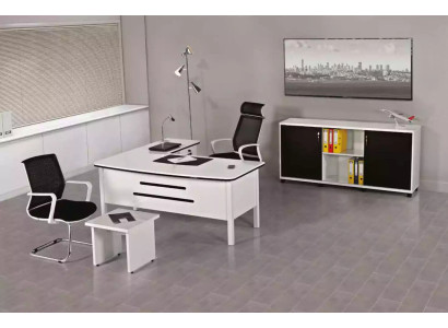 Luxus Büro Set Arbeitszimmermöbel Eckschreibtische Office Möbel Holz