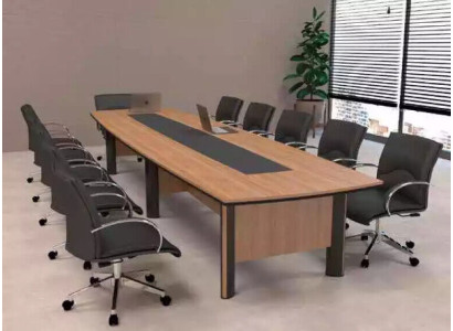 Großer Besprechungstisch 500cm Konferenztisch Büromöbel Arbeitszimmer