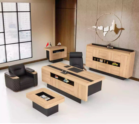 Designer Holzschreibtisch Arbeitszimmermöbel Luxus Tische Office Neu