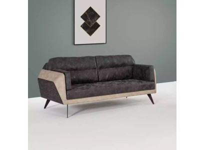 Grauer Luxus Dreisitzer Arbeitszimmer Sitzer Moderne Office Möbel Couch