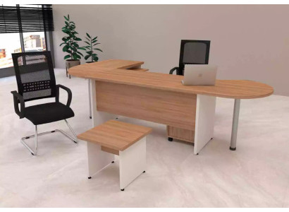 Designer Set 2 tlg Moderne Arbeitszimmer Büro Komplett Eckschreibtisch