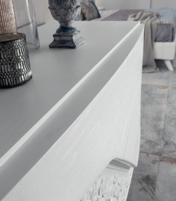 Moderne Luxus Set 2tlg Kommode Spiegel Kommoden Holz Konsole Sideboard Möbel