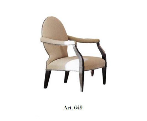 Wohnzimmer Textil Stoff Beige Klassisch Möbel Sessel Moderner Lounge Club Neu