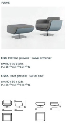 Drehbarer Fußhocker Design Bizzotto Wohnzimmer Italienische Möbel Relax Hocker