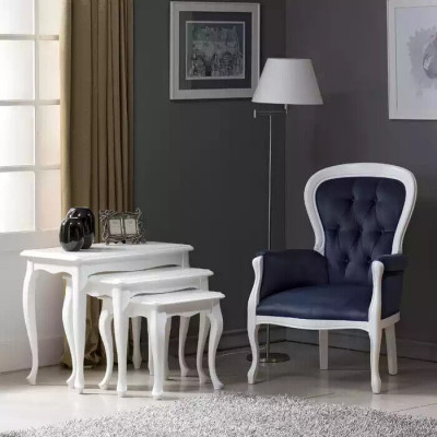 Luxus Sessel Wohnzimmer Textil Sessel klassisch Design Polsterung