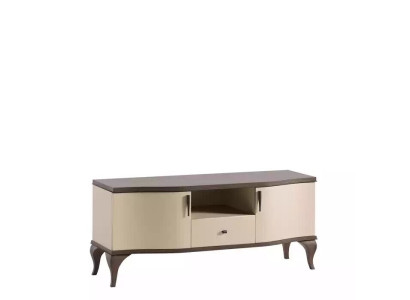 TV-Ständer Wohnzimmer beige Möbel Holz Sideboard Stil modern