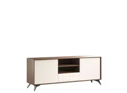 Design Wandschrank Regal Wohnzimmer TV-Ständer Holz Wand Regale