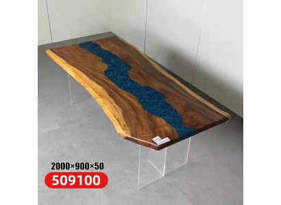 Esstisch Meer Wasser River Echtes Holz Flusstisch 200x90 Tische Epoxidharz Neu