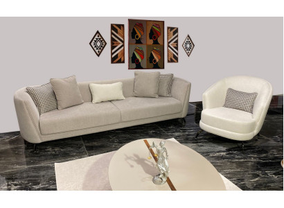 Luxus Sofagarnitur 3+1 Sitzer Set Design Sofa Polster Couch Modern Sofas