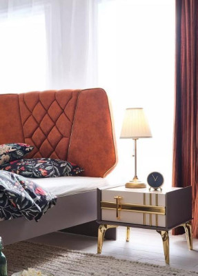 Luxus Schlafzimmer Nachttisch Betten Bett Komplett Set Design Einrichtung