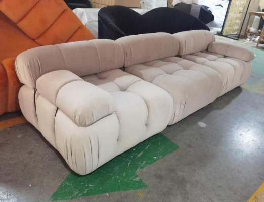 Sofa 3 Sitzer Hochwertig Polster Sofas Design Textil neu Modern stilvoll