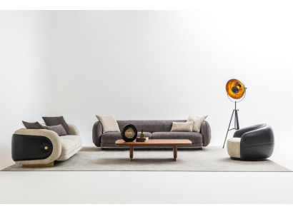 Luxus Sofagarnitur Sofa Grau Garnitur Sofas 4 3 1 Sitzer 3tlg Set Polster