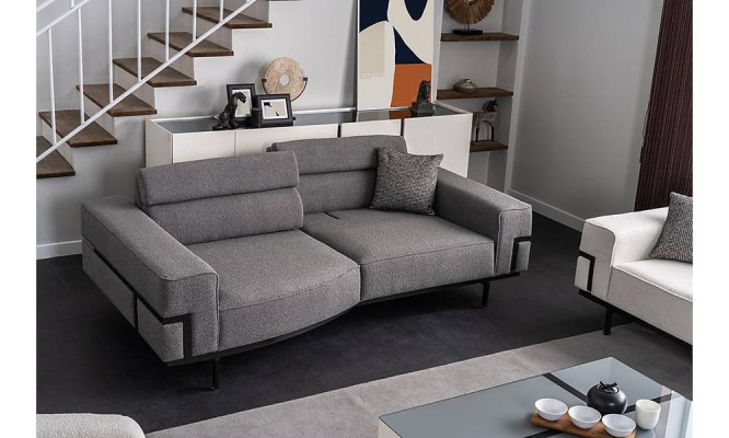 Modern Wohnzimmer Set Besteht aus 2x Sofas + Sessel und Couchtisch 4tlg.