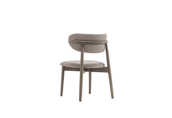 Luxuriöses Esszimmer Set Weißer Esstisch 4x Textilstühle Robuste Möbel