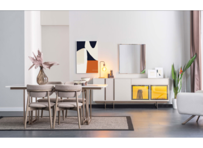 Stilvolle Graue Esszimmer Stühle Luxus Möbel Designer Textil Lehnstühle