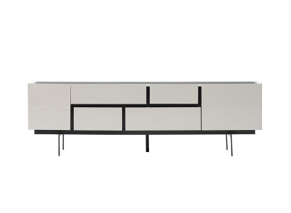Luxus rtv Lowboard tv Ständer Sideboard Wohnzimmer Holz Weiß Modern