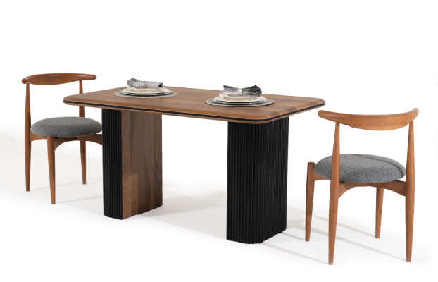 Sitzgarnitur Esszimmerstühle Küchenstühle Holzstühle Braun 6tlg Stühle