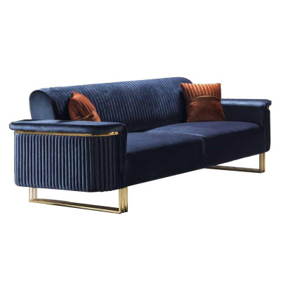Modernes Wohnzimmer Sitzgarnitur Designer 3-Sitzer Sessel Sofagarnitur