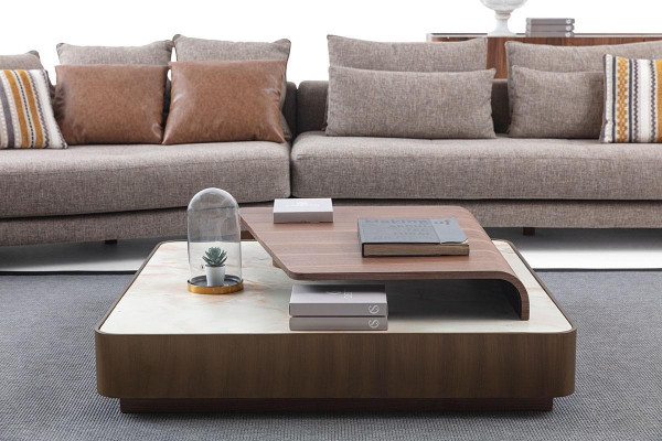 Wohnzimmer Robuste Garnitur Designer 4-Sitzer Sideboard Couchtisch 3tlg