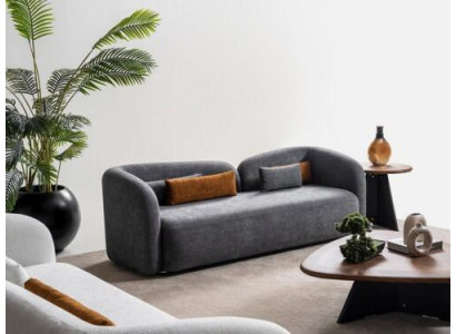 Wohnzimmer Sofa 3 Sitzer Designer Couch Polster Sofas Stoff Textil Neu