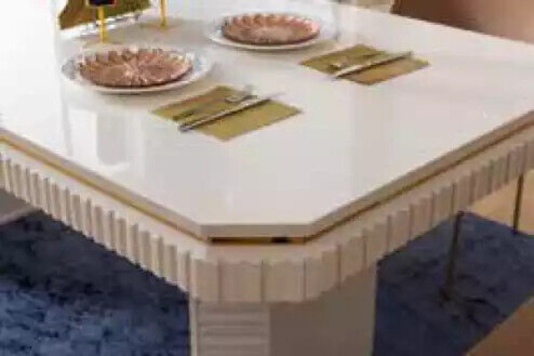 Esszimmer Set Tisch 6x Stühle Sideboard Spiegel 9tlg Gruppe Garnitur