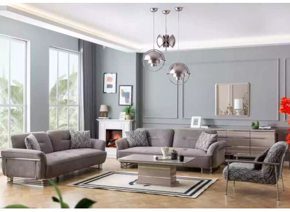 Sofagarnitur 3+3+1 Sitzer Wohnzimmer Set Modern Set Neu Luxus Möbel