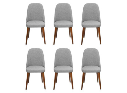 Stuhl Designer 6x Stühle Holzstuhl Grau Esszimmerstuhl Luxus Holz Neu Möbel