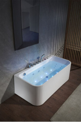 Badewanne Whirlpool Massagedüsen Led Ergonomisch Entspannung Wanne
