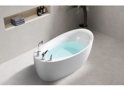 Badewanne Ovale Wanne Badewannen Freistehende 160x80 Armaturen Komplett