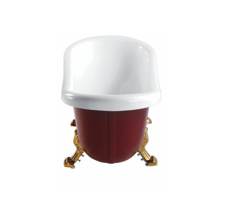 Badewanne Wanne Standbadewanne Freistehende Rot Moderne Bad Badezimmer