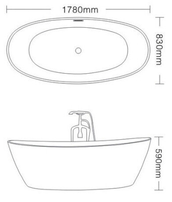 Acryl Badewanne Wanne Standbadewanne Freistehende Modern Badezimmer