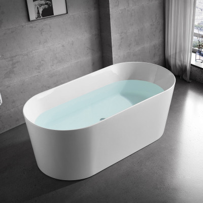 Badezimmer Acryl Badewanne Wanne Weiß Standbadewanne Zeitgenössisch