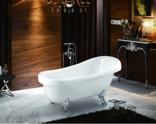 Standbadewanne Freistehende Badewanne Wanne Modern Bad Weiß Oval