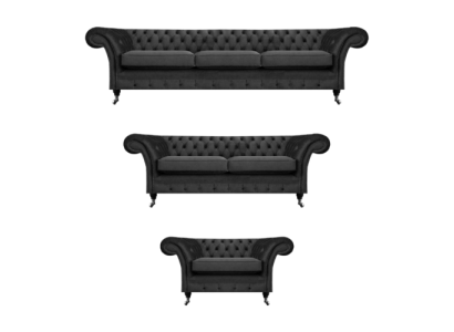 Sofagarnitur Sofas Couchen Wohnzimmer Sessel Chesterfield Einrichtung 3+2+1
