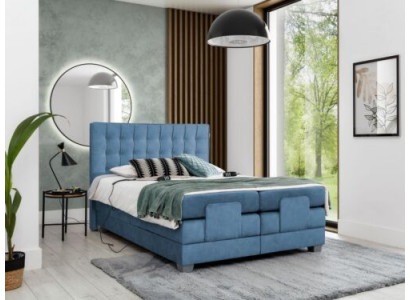 Blau Bett Schlafzimmer Doppelbett Einrichtung Polsterbett Modern Einrichtung