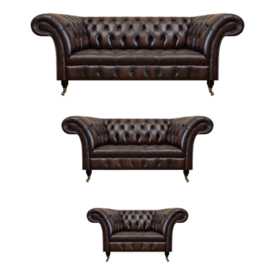 Wohnzimmer Polstermöbel Chesterfield Sofas Couch Leder Luxus Sofa Set