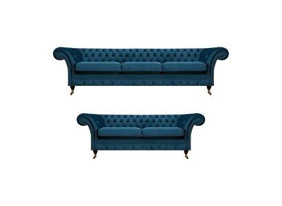 Sofagarnitur Chesterfield Textilsofa Sofas Couch Polster Sessel Wohnzimmer