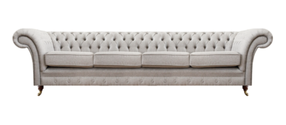 Luxus Neu Chesterfield Sofa Viersitzer Couch Polstermöbel Textil Wohnzimmer