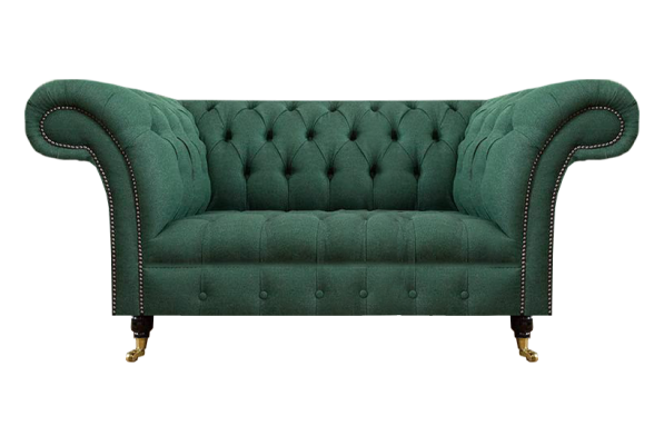 Wohnzimmer Sofa Grün Zweisitzer Sofas Polstermöbel Chesterfield Neu