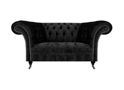 Chesterfield Sofa Zweisitzer Couch Wohnzimmer Stoff Polstersitz Polstermöbel