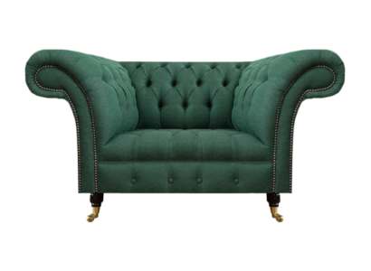Wohnzimmer Sessel Luxus Polstermöbel Grün Polstersitz Chesterfield Neu
