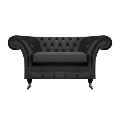 Neu Luxus Polstersitz Wohnzimmer Sessel Chesterfield Schwarz Einrichtung