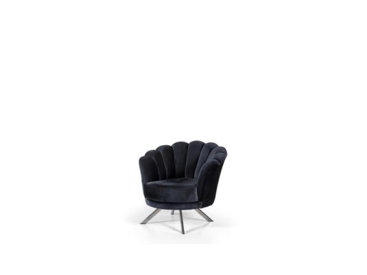 Schwarz-Graue Edelstahlsofas Designer Polster Dreisitzer Sessel 3tlg Set