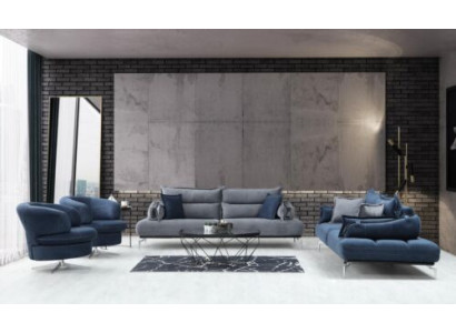 Stilvoll Sofagarnitur 3+3+1+1 Sitzer Designer Wohnzimmer Set von 4tlg neu