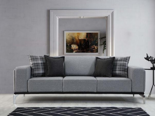 Stilvoll Wohnzimmer Set Besteht aus Sofagarnitur 3+3+1+1 Sitzer 4tlg.