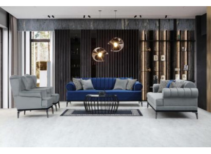 Modern Wohnzimmer Set Besteht aus Sofagarnitur 3+3+1+1 Sitzer 4tlg