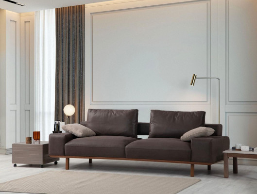 Wohnzimmer Komplette Sofagarnitur Dreisitzer Sessel LuxusCouchtisch 5tlg