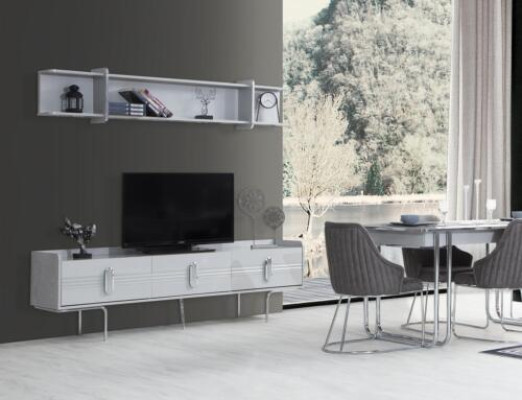 Perfekte Esszimmer Set aus Esstisch 4x Stühle Anrichte TV Lowboard 7tlg