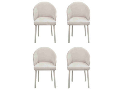 Esszimmerstuhl Weiß 4x Stühle Esszimmer Modern Stuhle Holz Design neu