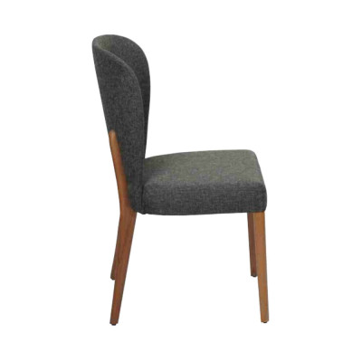 Sessel Polster Moderne Holz 4x Stühle Luxus Polster Design Stuhl Lehnstuhl